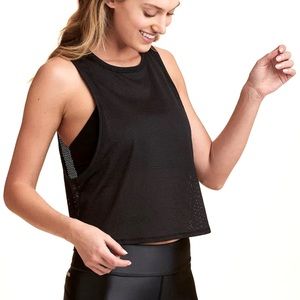 Z by Zella NWOT Black Racerback Mesh Tank Top